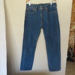 Men's Levi's Medium Blue 505 Straight Leg Jeans